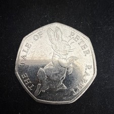 2017 Elizabeth II UK 50p The Tale of Peter Rabbit Fifty Pence Coin Uncertified