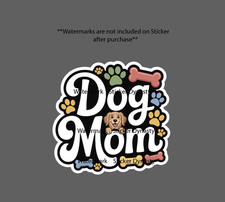 Dog Mom Sticker Waterproof Decal Pet Animal Friend Family Bone Paw Gift NEW
