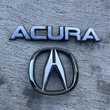 1994-2001 Acura Integra 2 Door Rear Hatch Acura A Emblem Badge Set Oem Tabs