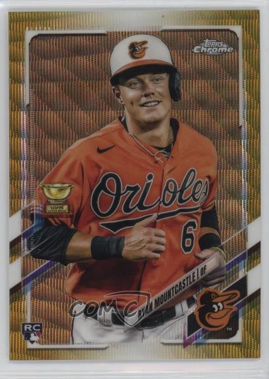2021 Topps Chrome Gold Wave Refractor 47/50 Ryan Mountcastle #63 0ok8