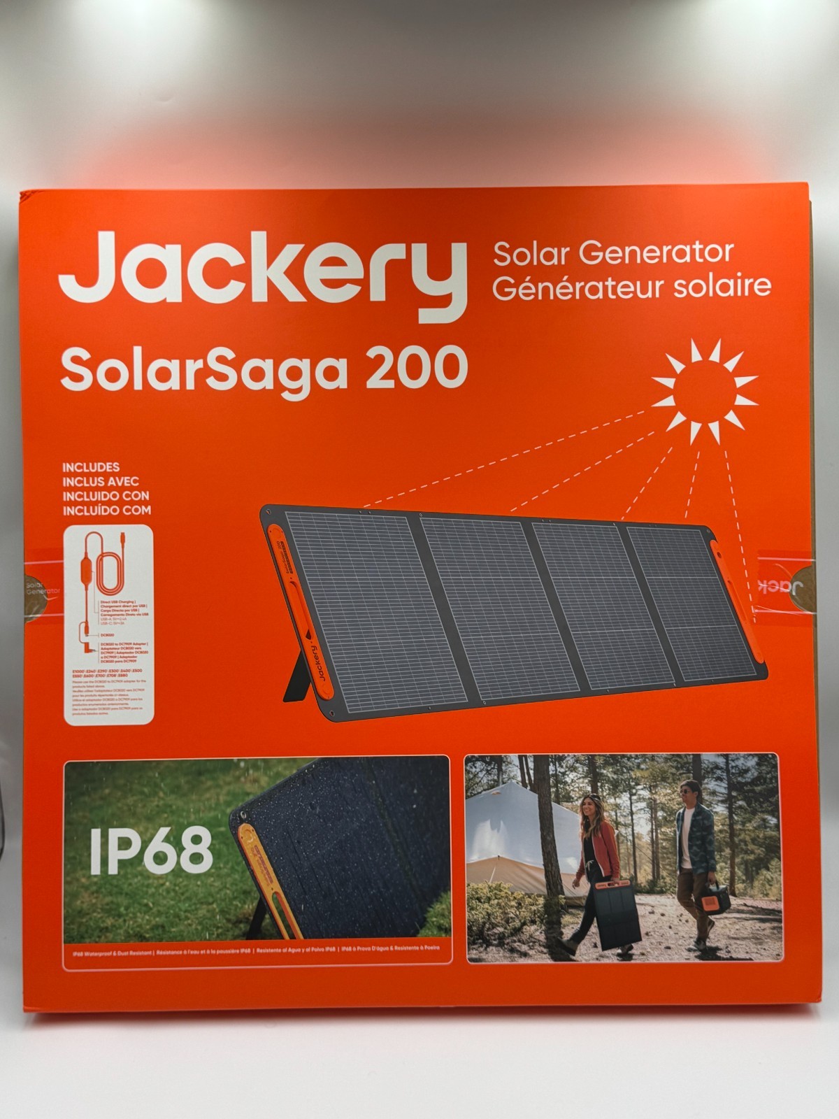 NEW Jackery SolarSaga 200W JS-200E Portable Solar Panel