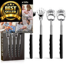 Orerered 4Pcs Back Scratcher Extendable for Men 4pcs, Backscratcher 4pcs