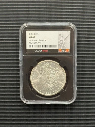 1883-CC Morgan Silver Dollar $1 NGC MS63 VaultBox Series X