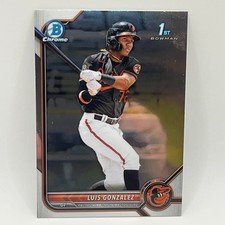 2022 Bowman Chrome Draft Luis Gonzalez 1st RC #125 BAL