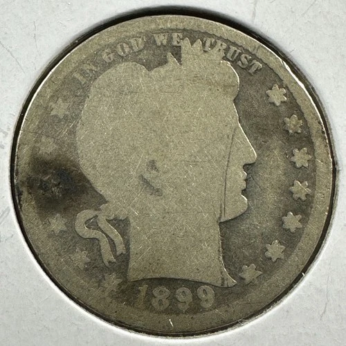 1899 25C Barber Quarter, Contains 0.1808oz of SILVER (87393)