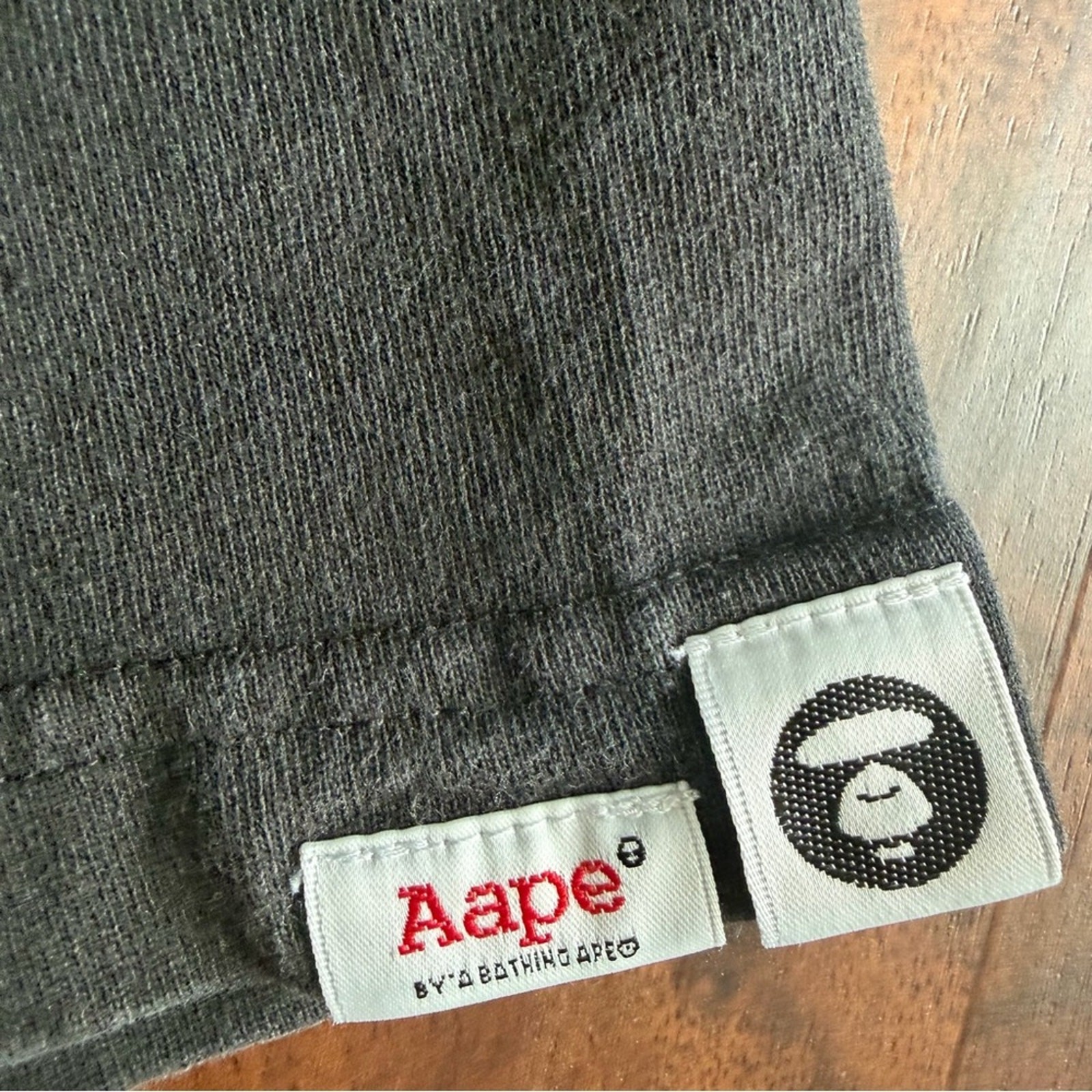 Aape Limited Edition 07 Anniversary Black Snow Camo T-Shirt BAPE Size Medium  thumbnail 4