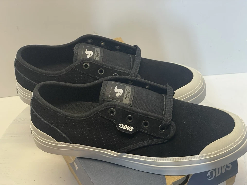 ¡Nuevo! DVS CEDAR Zapatos de Skate Negro Blanco Gamuza Mujer’s Talla US 9.5 O Hombres’s 7.5! Rueda Foto 3 de 4