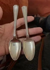 2 Etruscan by Gorham Sterling Silver Teaspoon Spoon 5 7/8" Flatware 105.8g