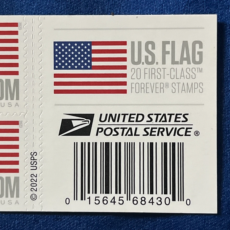 2022 U.S. FREEDOM FLAG Forever Stamps • Booklet of 20 • Lot of (3) Booklets - Image 4 of 4