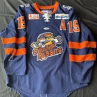 Game Worn Used ECHL Greenville Swamp Rabbits Hockey Jersey Bryce Reddick Sz 54