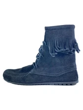 Minnetonka Boots Blk Suede 429 Inm83