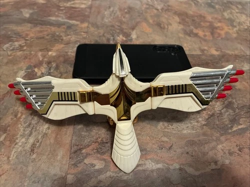 Vintage Mighty Morphin Power Rangers 1995 MMPR White Ranger Falcon Zord Bird