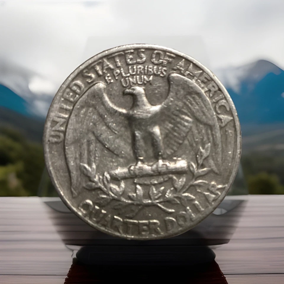 1967 no mint mark quarter Numbers On Rim A Filled In Cod We Trust - Image 2 of 2