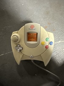 Vtg White Sega Dreamcast Console System OEM Controller AV Power Cables WORKS
