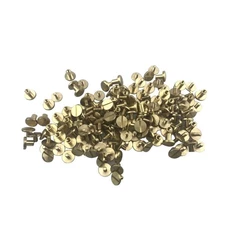 20 Pcs DIY Belt Rivets Brass Nail Screw Accessories Button Studs