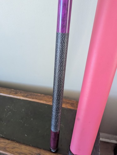 Viking By Valhalla Purple Linen Wrapped Pool Cue Pink Hard Case 19 Oz 58.5" Acti - Bild 4 von 11
