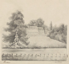 Original 1829 pencil sketch DODDERSHALL Park Buckinghamshire by Theodosia Heise