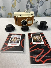 Lomography LOMO'Instant Instant Camera Brown Lens Kit Fish Eye Portrait Close Up