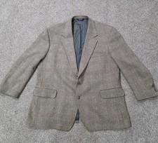 NORDSTROM Men's Tan Plaid Blazer - 48R - GOOD Condition