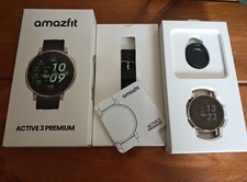 Amazfit Active 3 Premium GPS Running Smart Watch 45mm, 1.32" AMOLED Sapphire