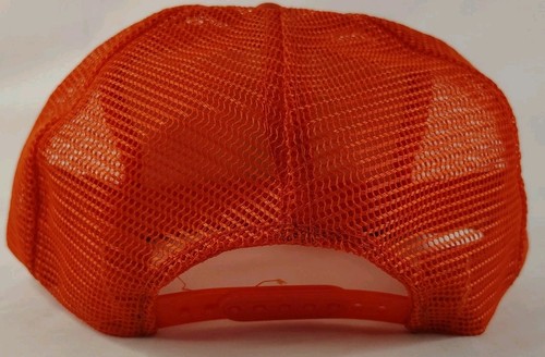 Vintage Shady Rest RV Park Snapback Orange Trucker Rope Hat - Picture 3 of 6
