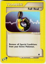 Full Heal 154/165 Common Expedition Base Set Pokemon Moderately Played