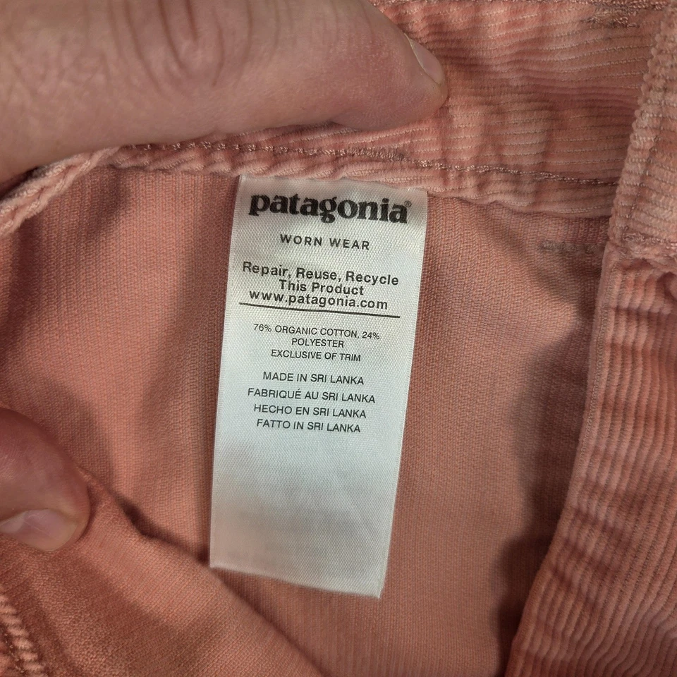 Pantalones Cortos Patagonia Mujer 4 Rosa Algodón Orgánico Pana 4 Bolsillos Cremallera Mosca 58165 Foto 4 de 4