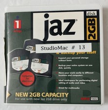 Iomega Jaz 2GB Disk Cartridge w/ Original Case Used Blank Media Vintage Storage