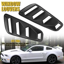For Mustang Ford 2005-2014 2Pcs 1/4 Quarter Side Window Louvers Scoop Cover Vent