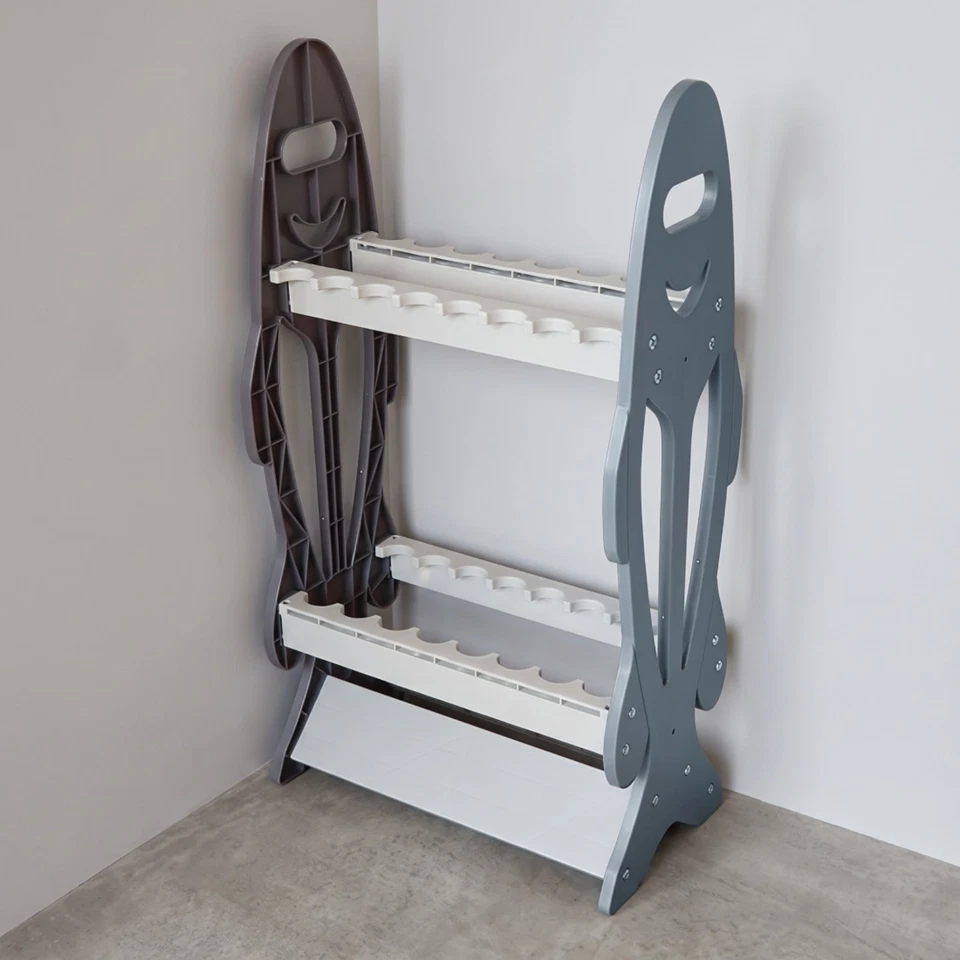 Porte-Canne à Pêche Vertical En Plastique Support Multi-Cannes sur Pied - Photo 3/4