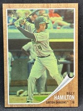 2011 Topps Heritage Minors Green Tint #129 Billy Hamilton #476/620