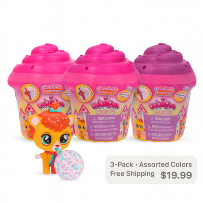 (3- Pack) Bubiloons Confetti Party Surprise Character 8+ Accessories Ages 5 +