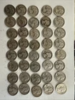 Silver Washinton Quarter Roll 40 a lot of 1935- 1964s