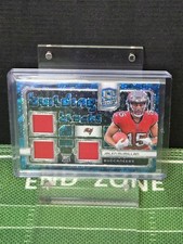 2024 Panini Spectra - Building Blocks Jalen McMillan #BB-JMN Neon Blue Prizm /60