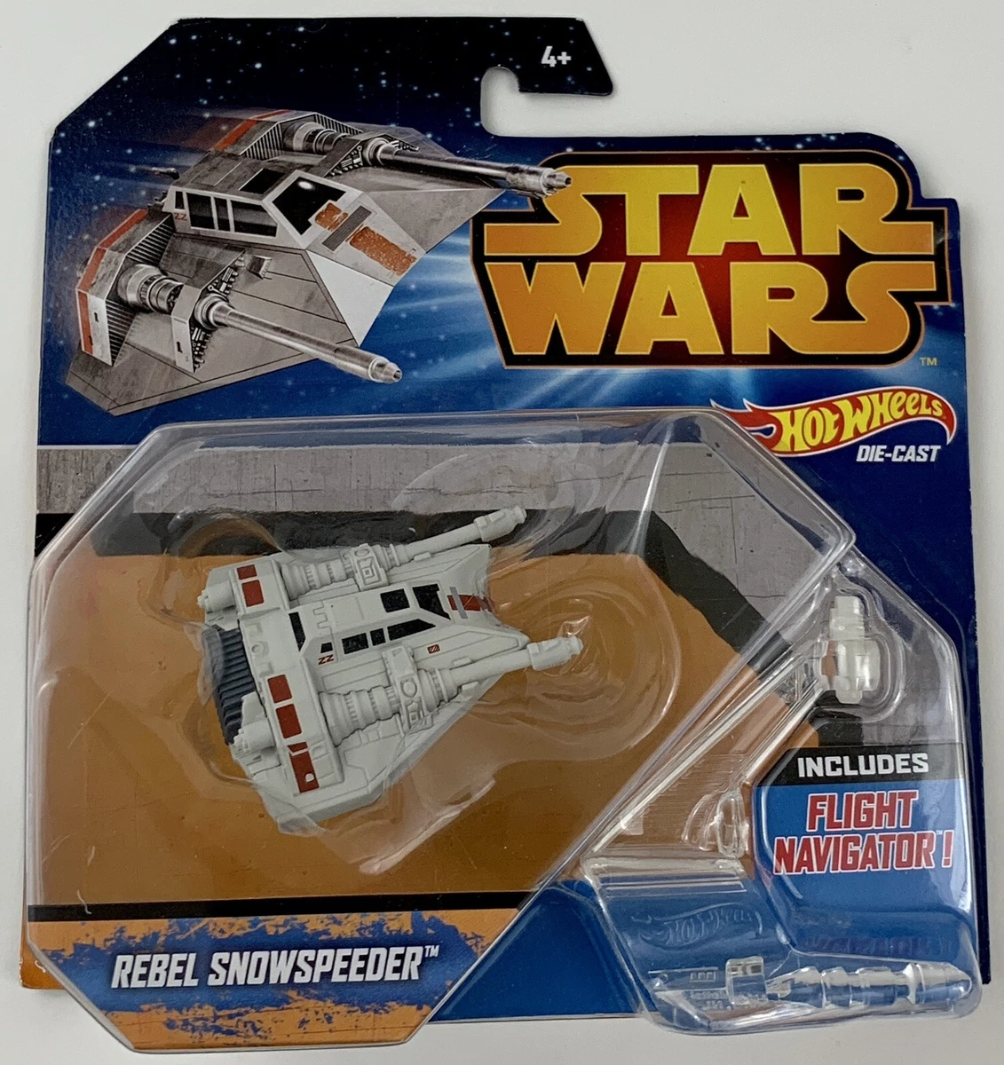 HOT WHEELS STAR WARS REBEL SNOWSPEEDER With FLIGHT NAVIGATOR eBay