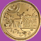 2011 Canada Parks Loonie One Dollar Coin. Mint UNC. One Dollar $1 Loon