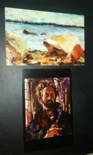 RAOUL MIDDLEMAN SEASCAPES PORTRAITS gallery exhibition art catalog + card 2005