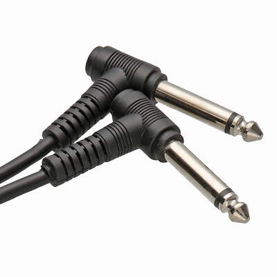 6,35 mm 90 Grad rechter Winkel Buchse Audio Mono Gitarrenkabel 2 m (6 Fuß)