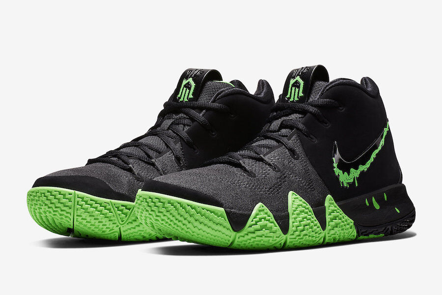 Nike MEN'S Kyrie 4 Black/Rage Green 