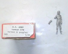 BELGO MODELS 1:35 SOLDATO METALLO U.S. ARMY TANKER ETO HELMET & GOGGLES ART. 169