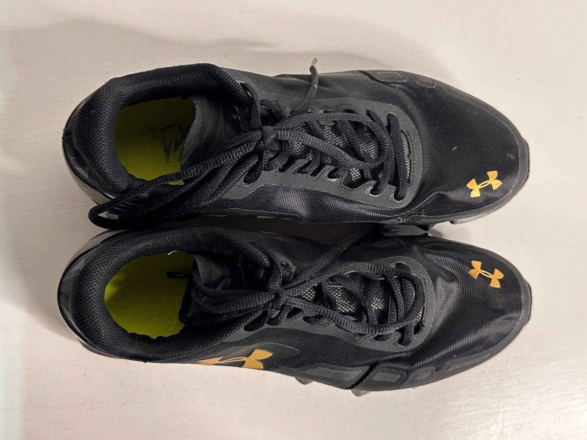 Under Armour Scorpio Black Gold Athletic Shoes Men Size 7 | eBay