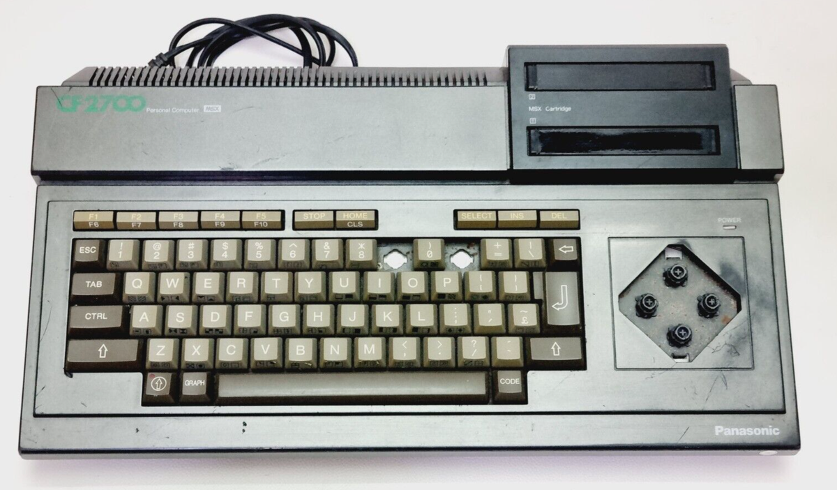 Vintage MSX Panasonic CF-2700 Home Computer Game Japan Rare - For