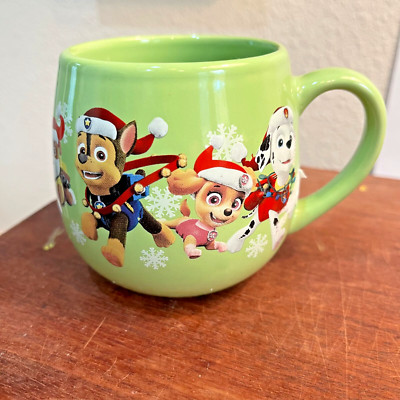 Paw Patrol Holiday, Green Hot Cocoa/Coffee Mug Cup 2018