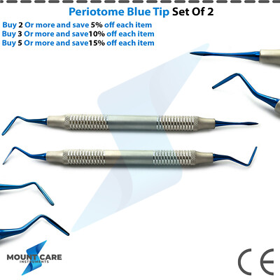 Dental Implant Periotome Set Periodontal ligament Root Extraction Micro Serrated