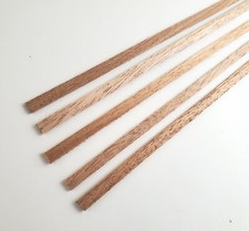 Mahogany Wood Strips 5 Pieces 1/16" x 1/4" x 18" Long Crafts Models Miniatures
