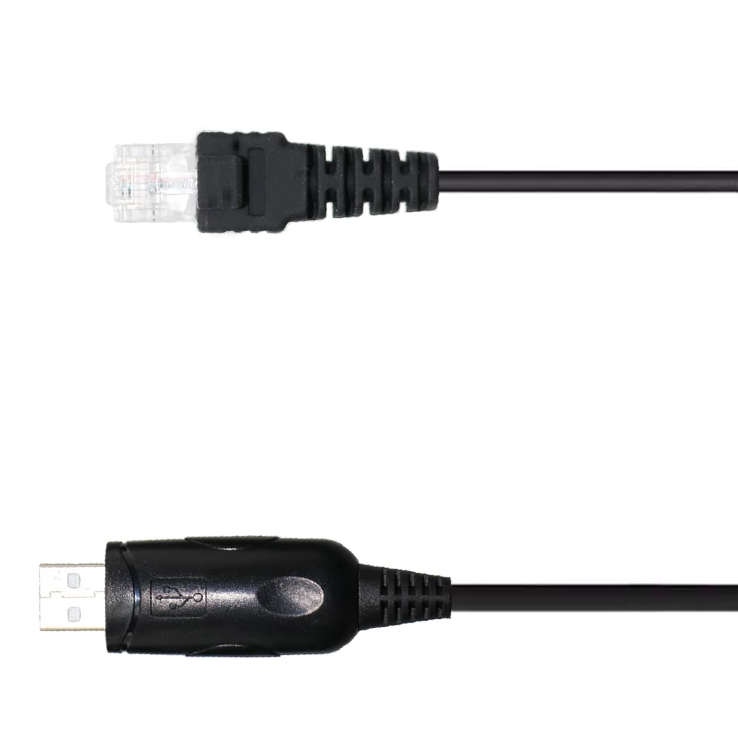 Vhbw Cavo Di Programmazione USB Per Radio Yaesu Vertex: Compatibile Con VX-400, VX-230, VX-2R, VX-3R E Altri, Nero, Lunghezza 13,5 Cm
