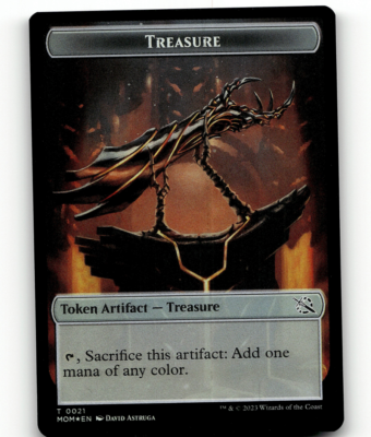 FOIL - MTG Treasure (0021) Phyrexian Hydra (0011) March of the