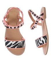 NWT Gymboree Animal Party Zebra Sandals shoes 9 10 11 12 1 Girls