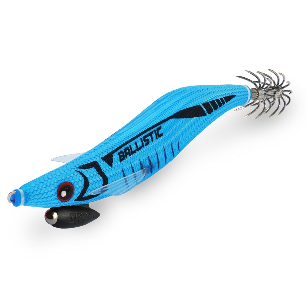 Esca pesca pesce finto artificiale squid eging dtd ballistic ful color egi - 88m
