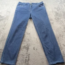 Basler Julienne Womens Jeans Blue Stretch Comfort European Designer Sz 34 x 31
